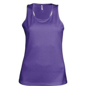 Kariban Proact Womens/Ladies Sleeveless Sports / Training Vest / Purple
